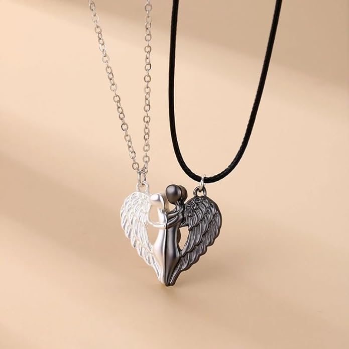 925 Sterling Silver Hug Necklace For Women And Men, 14K Yellow Gold Hugged Dog Necklace, Mom And Hug, Hug Angel Wings Pendant, Two Hands Hugs And Kisses Necklace, Hugging Necklaces For Women
