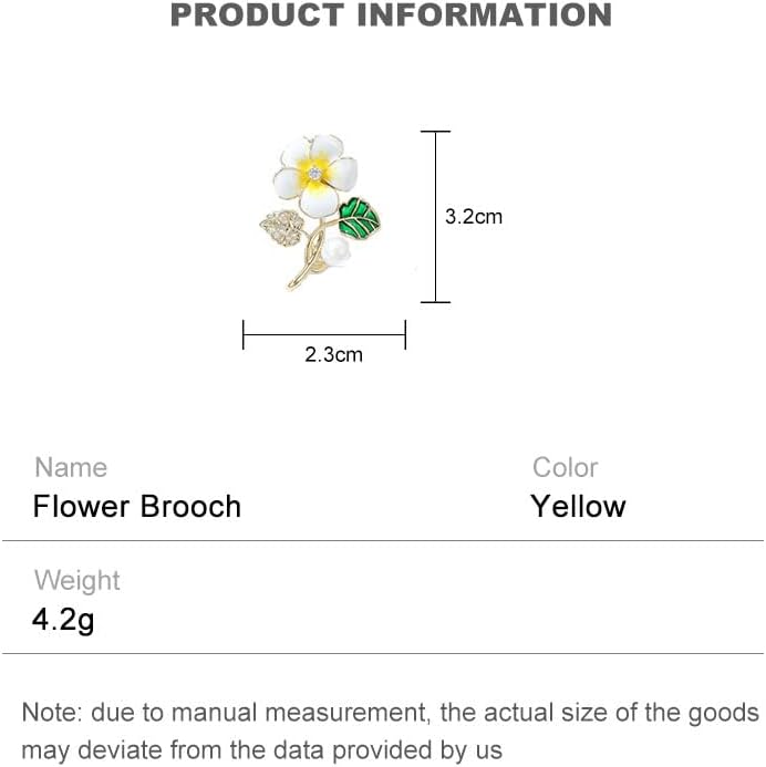 14K Gold High-End Suit Coat Pin, Unique Design Little Bee Flower Gold Brooch Pin for Women, Vintage Brooch