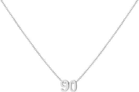 Number Necklace for Women Dainty 18K Gold Plated Pendant Necklace Charm Birth Month Personalized Jewelry Birthday Gift