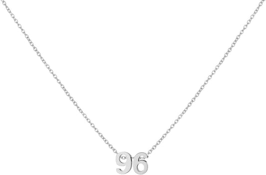 Number Necklace for Women Dainty 18K Gold Plated Pendant Necklace Charm Birth Month Personalized Jewelry Birthday Gift