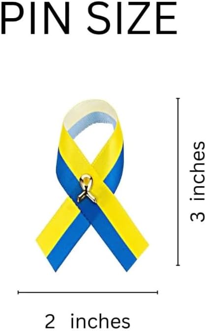 1/2/5/10/25/50/100pcs Satin Awareness Ribbon Pins (Pick your color), for Cancer & Disease Awareness, Bulk Quantities for Fundraising, Events, Gift Giving
