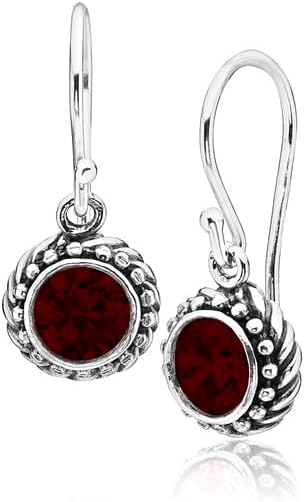 JEAN RACHEL JEWELRY 925 Sterling Silver Dangle Earrings for Women - Rope with Cubic Zirconia Vintage Design - Hypoallergenic, Lead & Nickel Free - Artisan Handcrafted Statement Earrings