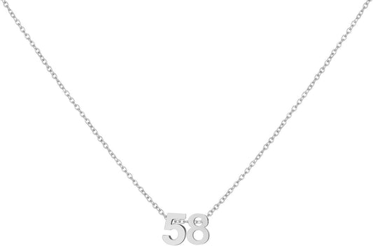 Number Necklace for Women Dainty 18K Gold Plated Pendant Necklace Charm Birth Month Personalized Jewelry Birthday Gift