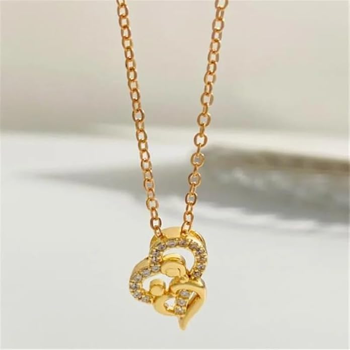 925 Sterling Silver Hug Necklace For Women And Men, 14K Yellow Gold Hugged Dog Necklace, Mom And Hug, Hug Angel Wings Pendant, Two Hands Hugs And Kisses Necklace, Hugging Necklaces For Women