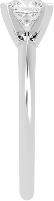 Houston Diamond District 1 to 5 Carat LAB GROWN Solitaire IGI CERTIFIED Diamond Engagement Ring (E-F Color VS2-SI1 Clarity)