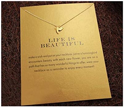 Hundred River Friendship Anchor Compass Necklace Good Luck Elephant Pendant Chain Necklace with Message Card