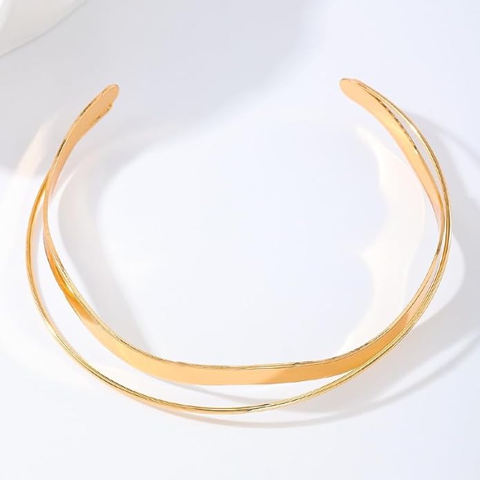 Punk Dripping Water-drop Choker Necklace for Women,Thick Drippy Chain Liquid Metal Collar Necklace Rocker Hip-hop Necklace Cool Metallic Unique Funky Statament Grunge Jewelry