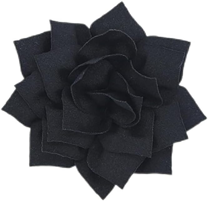 Satin Fabric Flower Brooch Pin Dainty Handmade Lotus Flower Brooch Lapel Pins Multilayer Pointed Lotus Broochs Wedding Prom Party Dance Banquet Dress Suit Ceremony Clothes Bag Hat Jewelry Accessories for Women