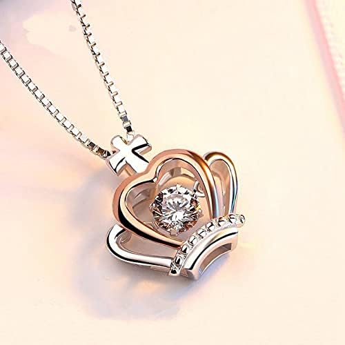 Couples Gifts Necklace To My Soulmate Necklace Birthday Christmas Jewelry Romantic Gifts For My Wife with Message Card Box Personalized Gift Present Pendant for Future Wife Soulmate Girlfriend
