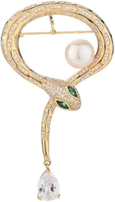 UNVAK Animal Brooches for Women Pearl Rhinestones Animal Brooch Pin Cute Animal Jewelry Gift for Wife Mom Girlfriends