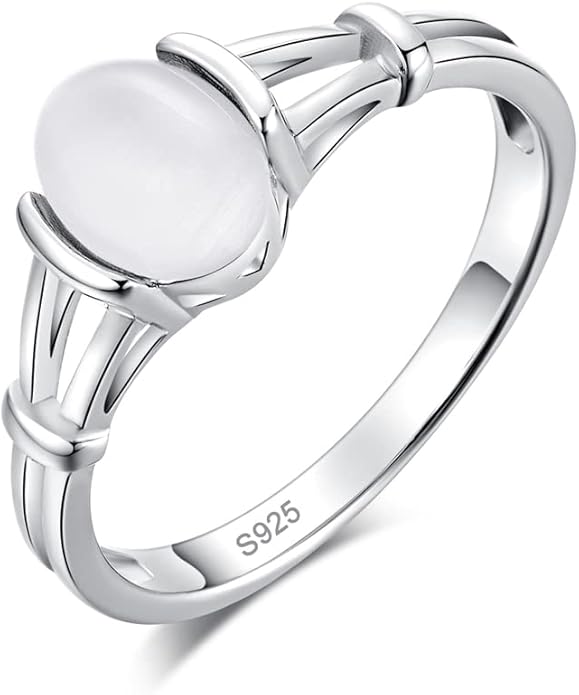 CiNily 18K Gold Plated Opal Ring-White Fire Opal & Amethyst & Cubic Zirconia Women Jewelry Gemstone Engagement Anniversary Ring Size 5-13