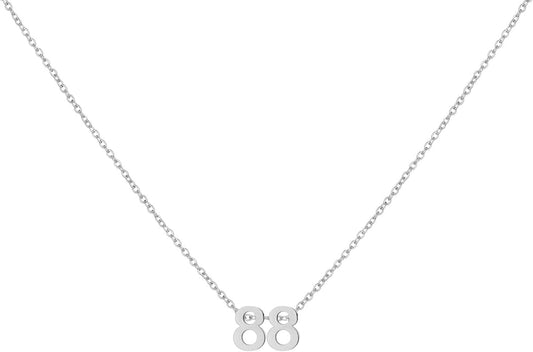 Number Necklace for Women Dainty 18K Gold Plated Pendant Necklace Charm Birth Month Personalized Jewelry Birthday Gift