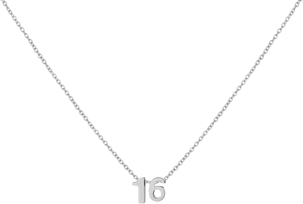 Number Necklace for Women Dainty 18K Gold Plated Pendant Necklace Charm Birth Month Personalized Jewelry Birthday Gift
