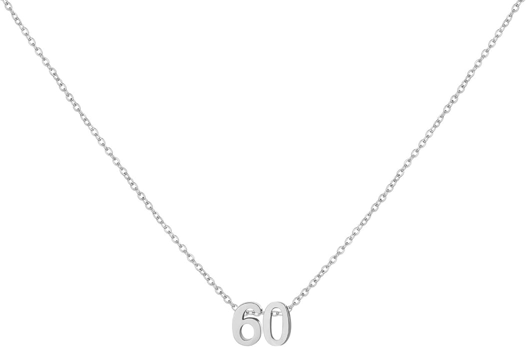 Number Necklace for Women Dainty 18K Gold Plated Pendant Necklace Charm Birth Month Personalized Jewelry Birthday Gift