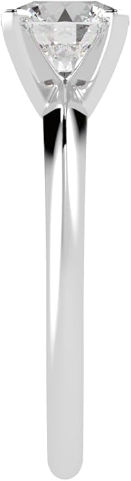 Houston Diamond District 1 to 5 Carat LAB GROWN Solitaire IGI CERTIFIED Diamond Engagement Ring (E-F Color VS2-SI1 Clarity)