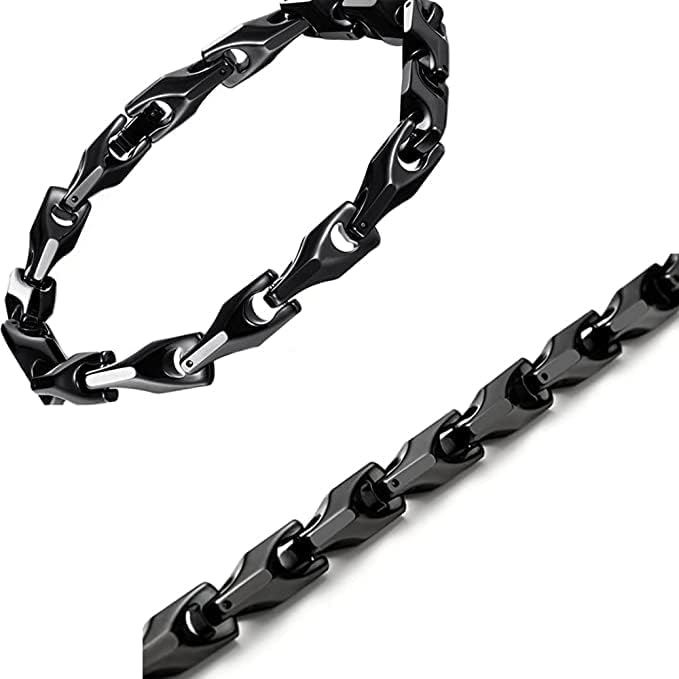 Urban Jewelry Astro Snake 18K Gold plated/Stainless steel Men's Heavy Weight Tungsten Carbide Base Link Necklace Chain