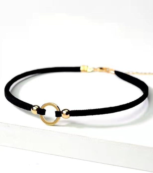 Black Choker Necklaces for Women 90s Red Black Velvet Choker Necklace Thick Thin Chocker Tube Heart Circle Choker Necklace Lace Tatto Collar Necklace Goth Choker Jewelry
