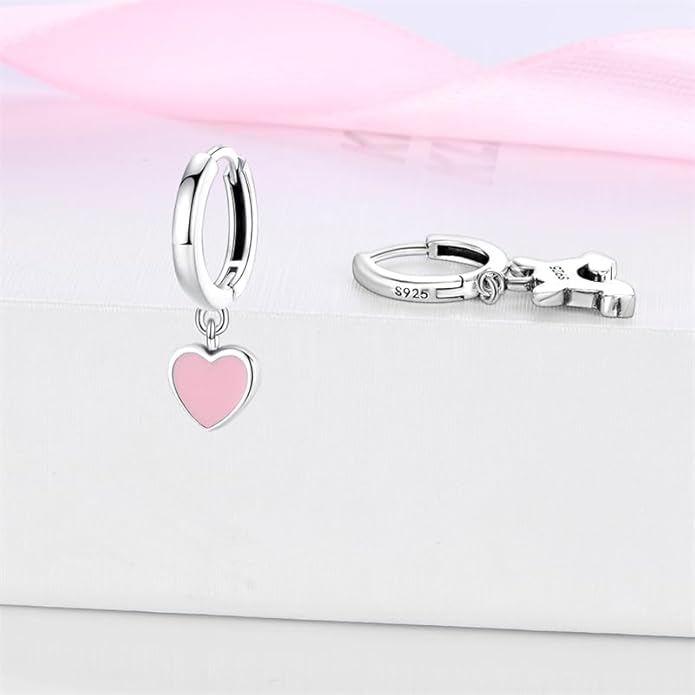 925 Sterling Silver Women Earrings, Sparkling Star and Moon Earrings, Various Hypoallergenic Earrings, Best Gift for Women