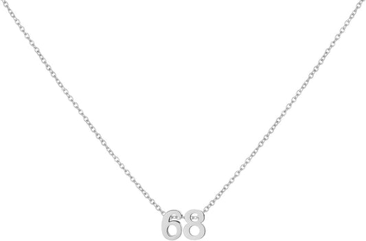 Number Necklace for Women Dainty 18K Gold Plated Pendant Necklace Charm Birth Month Personalized Jewelry Birthday Gift