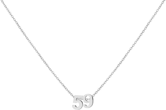 Number Necklace for Women Dainty 18K Gold Plated Pendant Necklace Charm Birth Month Personalized Jewelry Birthday Gift
