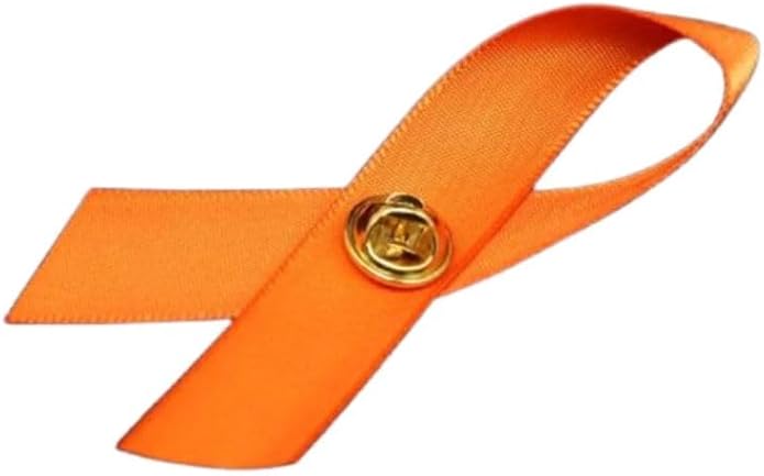 1/2/5/10/25/50/100pcs Satin Awareness Ribbon Pins (Pick your color), for Cancer & Disease Awareness, Bulk Quantities for Fundraising, Events, Gift Giving