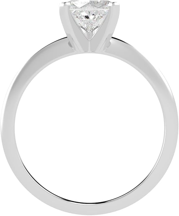 Houston Diamond District 1 to 5 Carat LAB GROWN Solitaire IGI CERTIFIED Diamond Engagement Ring (E-F Color VS2-SI1 Clarity)