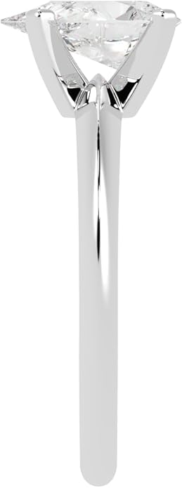 Houston Diamond District 1 to 5 Carat LAB GROWN Solitaire IGI CERTIFIED Diamond Engagement Ring (E-F Color VS2-SI1 Clarity)