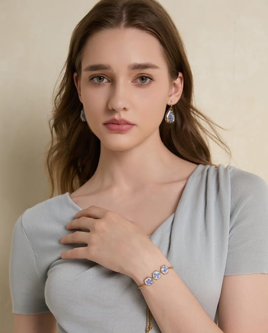 Forget-Me-Not Pressed Wildflower Bracelet | Pressed Flower Bracelet | Gold/Silver Pressed Flower Jewelry | Personalized Handmade Jewelry | Gift For Women