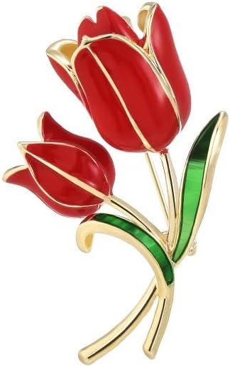 Flower Brooch Pin Rhinestones Pearl Flower Brooches Floral Pin Jewelry for Women Girls