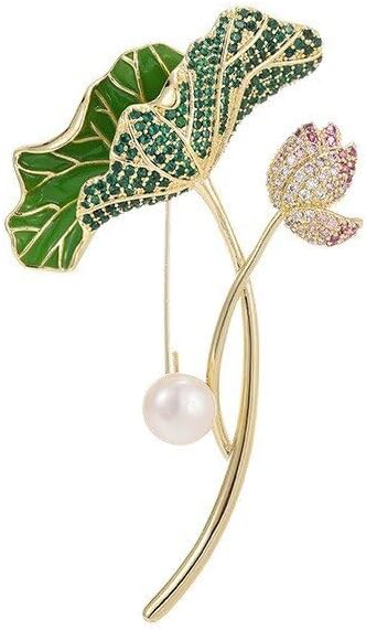 Flower Brooch Pin - Rhinestone Flower Pin 18k Gold Plated - Thanksgiving Day, Birthday, Wedding Gifts for Mom, Wife