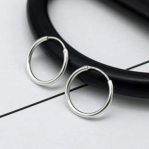 Silver Hoop Earrings- Cartilage Earring Small Hoop Earrings for Women Men,4 Pairs of Hypoallergenic 925 Sterling Silver Tragus Earrings