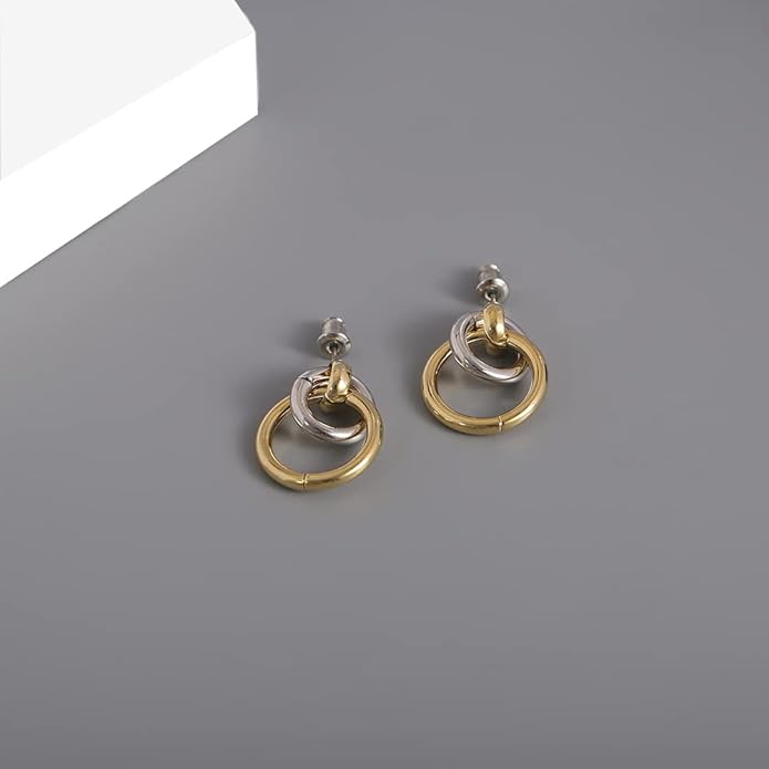 LILIE&WHITE Gold Chain Dangle Earrings - Women's Hypoallergenic Fashion Gift Earrings