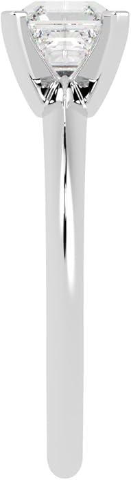 Houston Diamond District 1 to 5 Carat LAB GROWN Solitaire IGI CERTIFIED Diamond Engagement Ring (E-F Color VS2-SI1 Clarity)