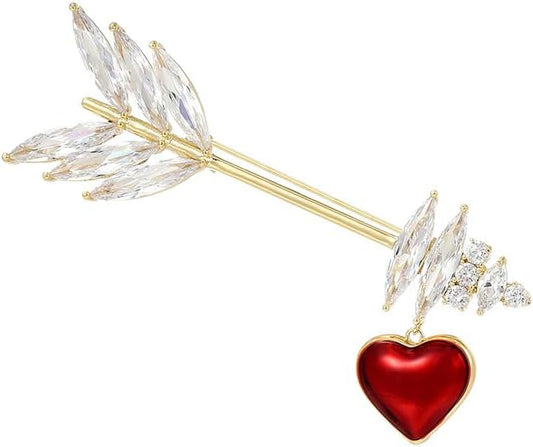 Rhinestone Brooch for Women Rhinestone Brooches Pins Crystal Lapel Pin Jewelry Christmas Valentine's Day Gift for Wife Girlfriend