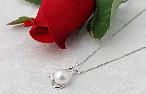Pearl Necklaces - Gifts for Women: Pearls Pendant Necklace for Mom, Wife, Girlfriend - Fine Jewelry for Christmas, Anniversary, Valentine's Day, Mother's Day
