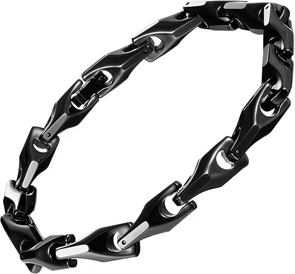 Urban Jewelry Astro Snake 18K Gold plated/Stainless steel Men's Heavy Weight Tungsten Carbide Base Link Necklace Chain