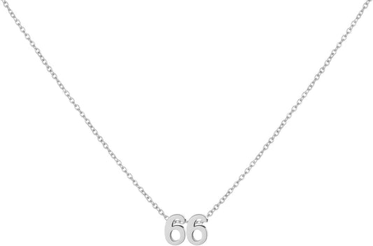 Number Necklace for Women Dainty 18K Gold Plated Pendant Necklace Charm Birth Month Personalized Jewelry Birthday Gift