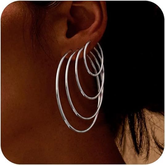 Stainless Steel Gold Plated Hoops Silver Plated Hoop Earrings Hypoallergenic Hoop Cartilage Piercing Earrings Tiny Ball Cubic Zirconia Stud Earrings Set for Women