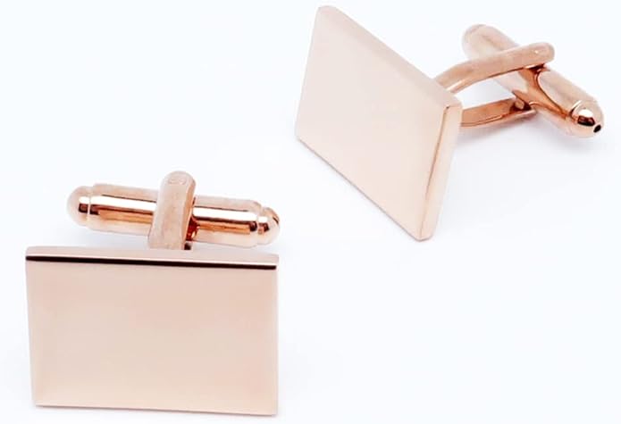 Jonwo Classic Rectangle Stainless Steel Men's Cufflinks in Gift Box Classic Tuxedo Shirt Cuff Link for Wedding Formal Business