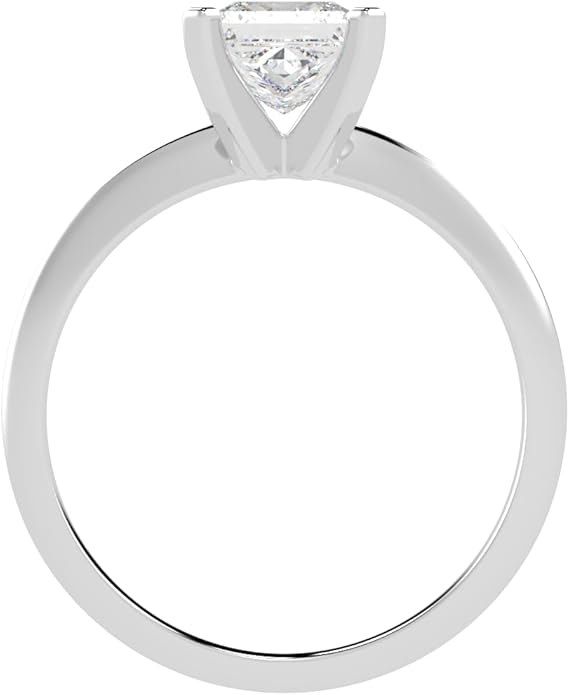 Houston Diamond District 1 to 5 Carat LAB GROWN Solitaire IGI CERTIFIED Diamond Engagement Ring (E-F Color VS2-SI1 Clarity)