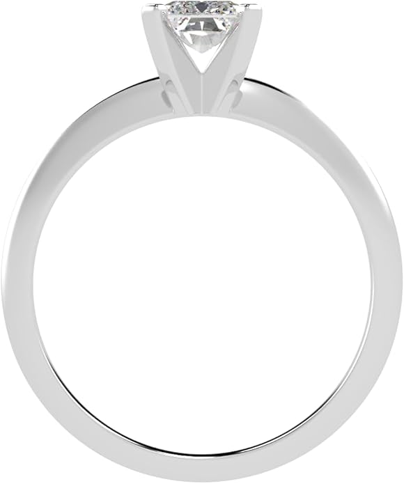 Houston Diamond District 1 to 5 Carat LAB GROWN Solitaire IGI CERTIFIED Diamond Engagement Ring (E-F Color VS2-SI1 Clarity)