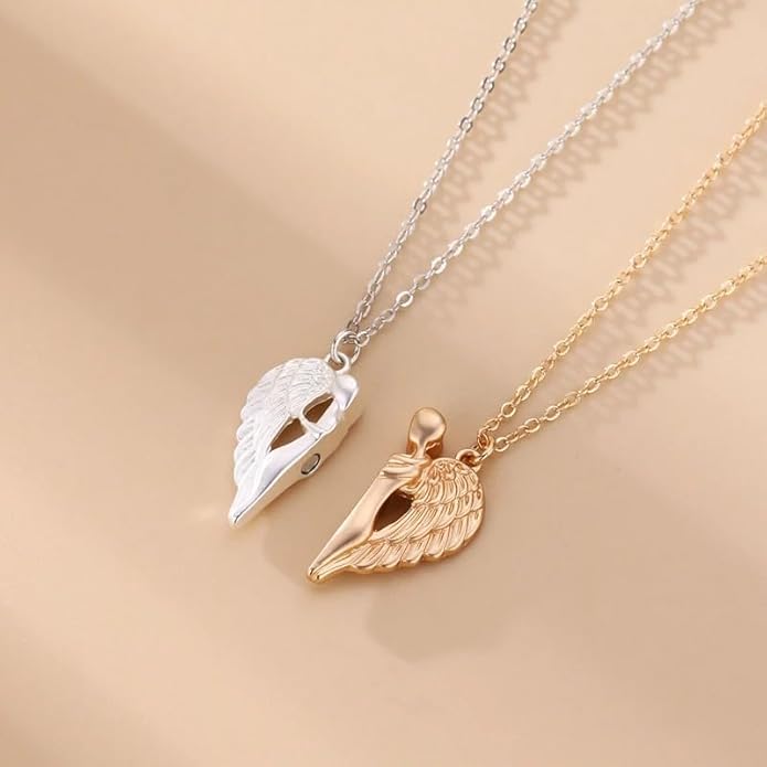 925 Sterling Silver Hug Necklace For Women And Men, 14K Yellow Gold Hugged Dog Necklace, Mom And Hug, Hug Angel Wings Pendant, Two Hands Hugs And Kisses Necklace, Hugging Necklaces For Women