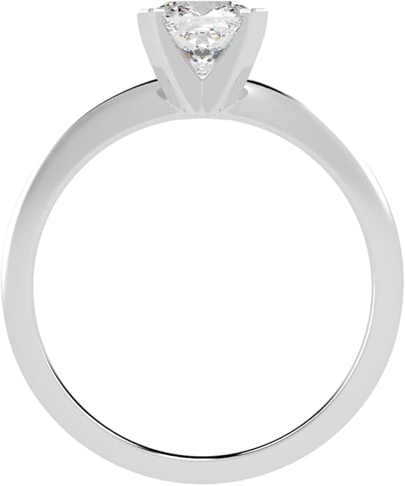Houston Diamond District 1 to 5 Carat LAB GROWN Solitaire IGI CERTIFIED Diamond Engagement Ring (E-F Color VS2-SI1 Clarity)