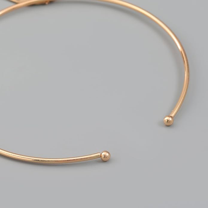 African Jewelry Gold Plated/Silver Choker Necklace for Women Men Unisex,Metal Circle Collar Necklace Irregular Pendant Necklace Statement Costume Ethnic Tribal Accessories