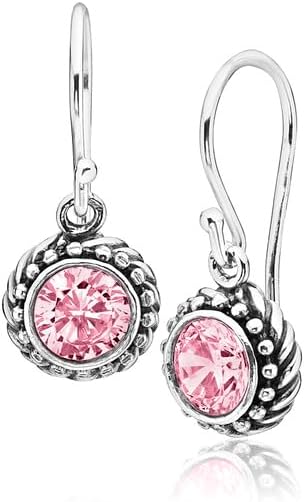 JEAN RACHEL JEWELRY 925 Sterling Silver Dangle Earrings for Women - Rope with Cubic Zirconia Vintage Design - Hypoallergenic, Lead & Nickel Free - Artisan Handcrafted Statement Earrings