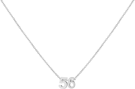 Number Necklace for Women Dainty 18K Gold Plated Pendant Necklace Charm Birth Month Personalized Jewelry Birthday Gift