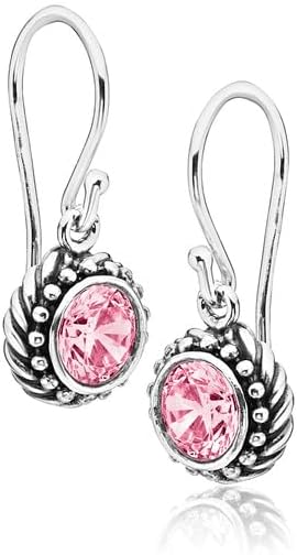 JEAN RACHEL JEWELRY 925 Sterling Silver Dangle Earrings for Women - Rope with Cubic Zirconia Vintage Design - Hypoallergenic, Lead & Nickel Free - Artisan Handcrafted Statement Earrings