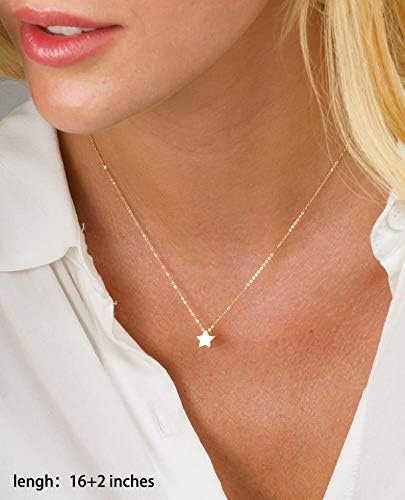 Turandoss Gold Layered Necklaces for Women - 14K Gold Plated Handmade Multilayer Bar Pearls Coin Disc Moon Butterfly Medallion Adjustable Dainty Layered Choker Necklaces for Women Jewelry