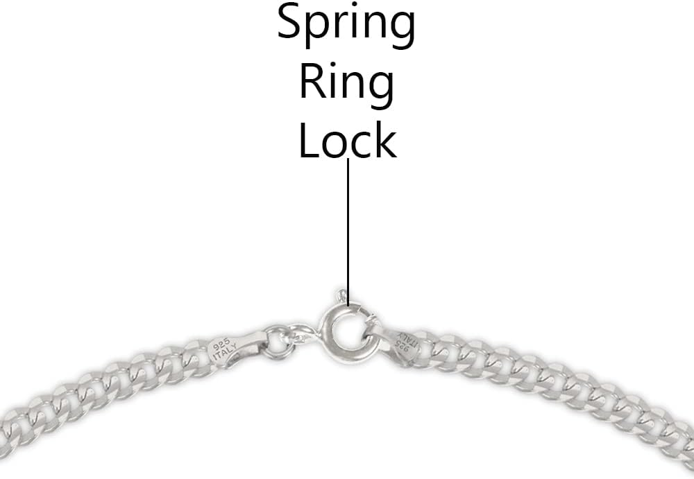 Savlano 925 Sterling Silver Solid Italian Figaro, Rope,Herringbone, Curb, Ball Bead, Snake, Mariner Chain Anklet for Women, Comes in 0.8mm - 5mm With Gift Box