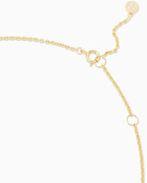 gorjana - Rose Interlocking Necklace 16"-18" - 18k Gold Plated Brass - Adjustable Length - Daily Elegance - Versatile Layering - Highly Rated Quality